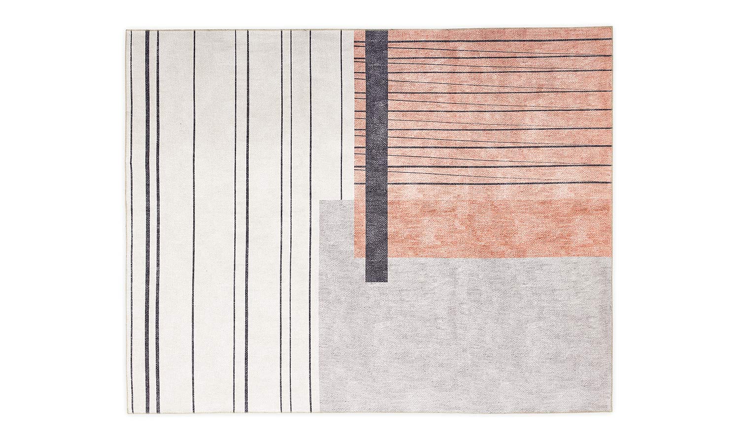 Halı - Kiremit/Gri - 160x230 cm